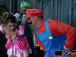 Trūkčioti kad džiaugsmas lazda: tremendous mario bros gauti busy su princesė brooklyn vytis