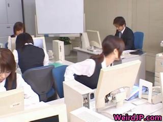 Pleasant Asian Secretary Drilled