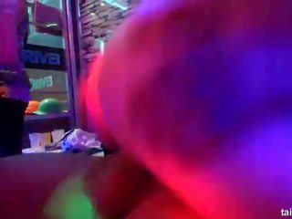 Glamour pornstars fucking in a club at construction company party