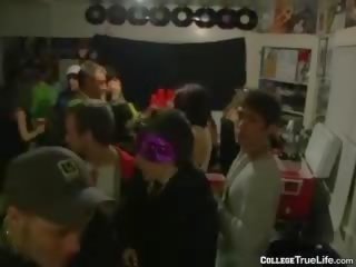 Porn at party in club