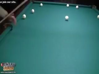 The desiring Pickup xxx video While Playing Pool