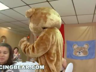 DANCING BEAR - A Bunch of oversexed Women Suck Male Stripper Dicks at A Party