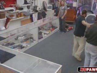 Superb Lesbians Fucked In Pawn Shop To open Some Extra Cash