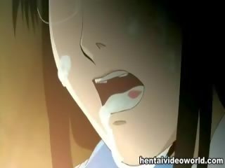 Cum explosion for provocative animated cutie