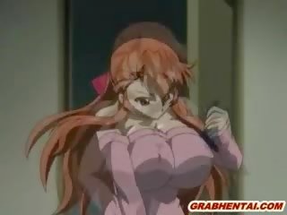 Pechugona japonesa hentai sirvienta pillada y brutalmente groupfucked