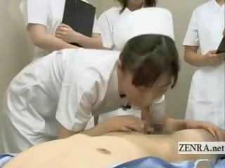 Subtitled rapariga vestida gajo nu japonesa surgeon enfermeiras broche seminar