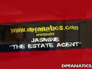 DP Fanatics: bewitching estate agent sucks two cocks
